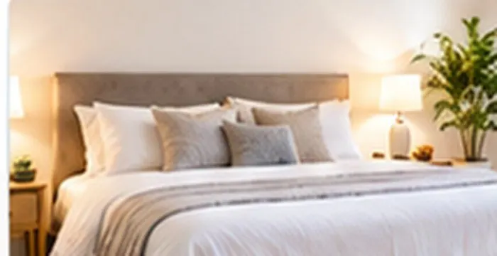 Bedroom prepared for rest and relaxation